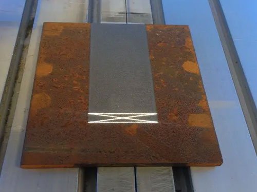 laser steel plate rust removal