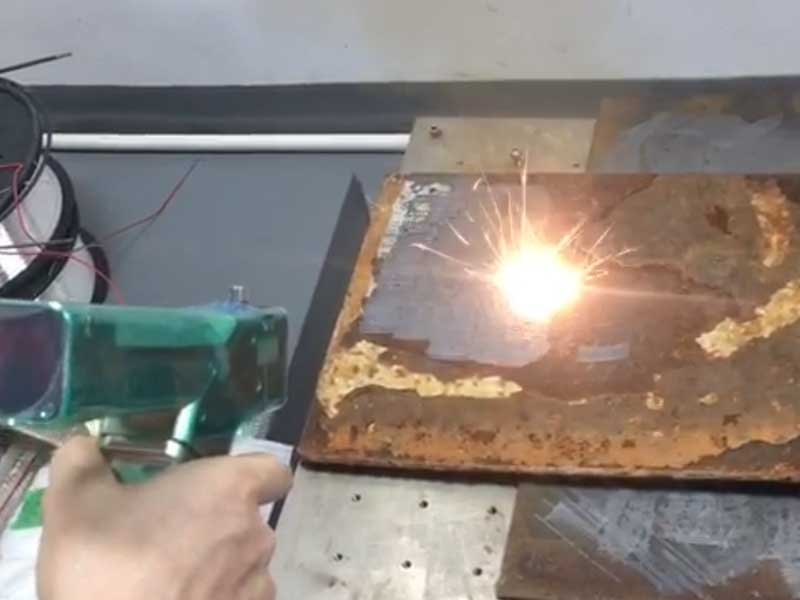 rust removal with laser